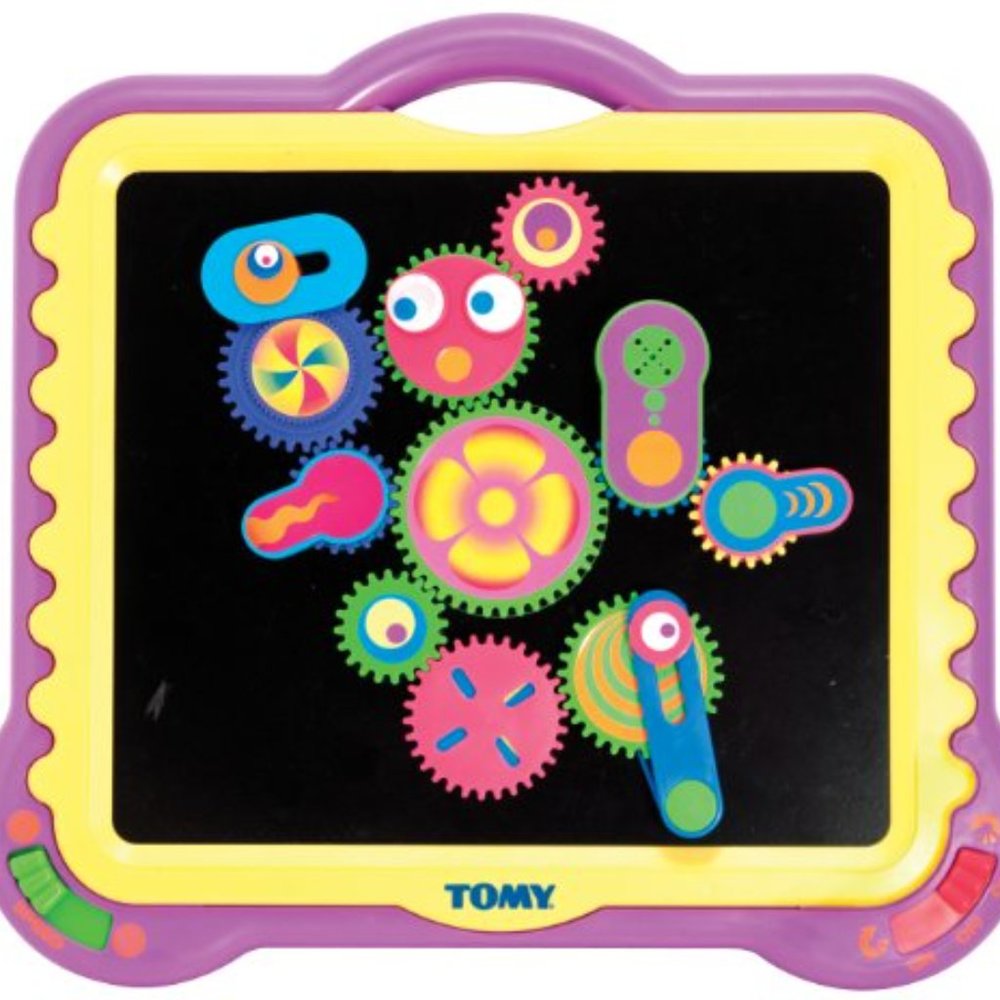 Tomy Gearation Mechanical Magnetic Gear Board & Gears